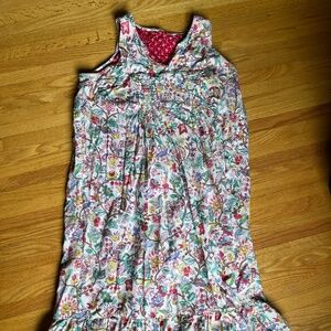 April Cornell Floral Maxi Summer Dress Size M/L Reversible